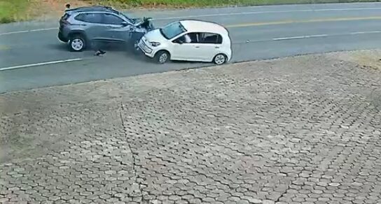 Vídeo mostra acidente que causou morte de idosa em Jaraguá do Sul