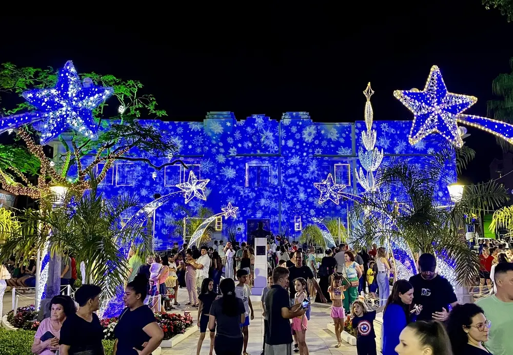 Luzes de Natal serão acesas nesta quarta-feira em Jaraguá do Sul
