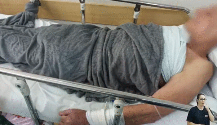 Vereador denuncia caso de idoso amarrado em  corredor de hospital