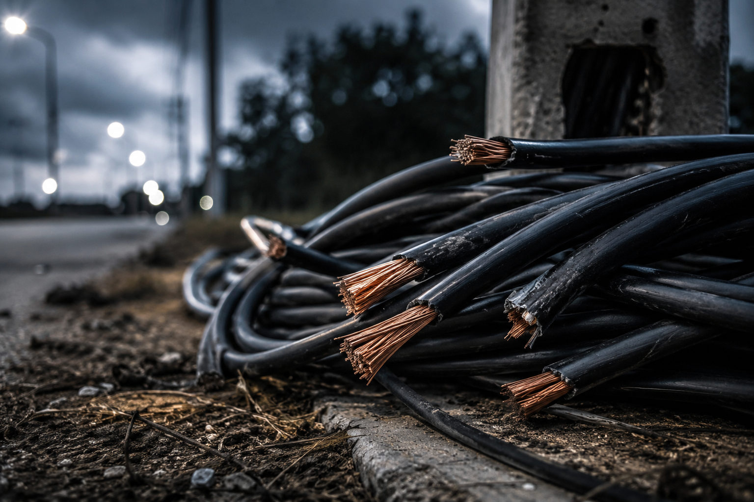Furtos de fios causam prejuízo milionário em Guaramirim