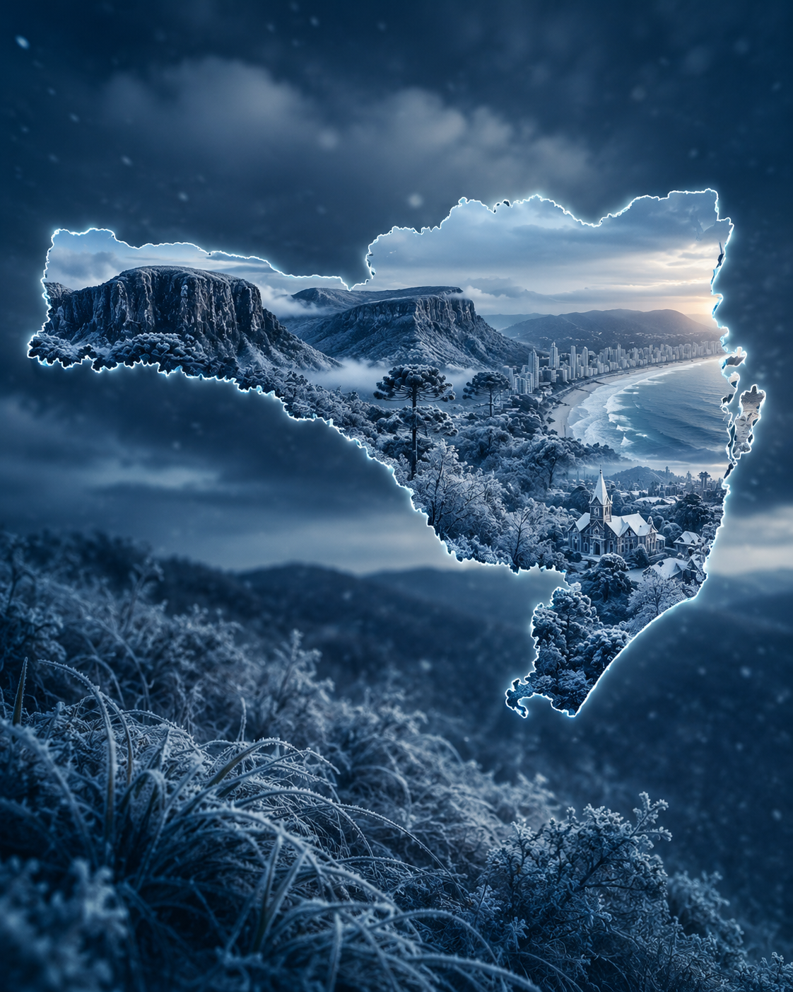 Temperatura despenca e atinge todas as regiões de SC