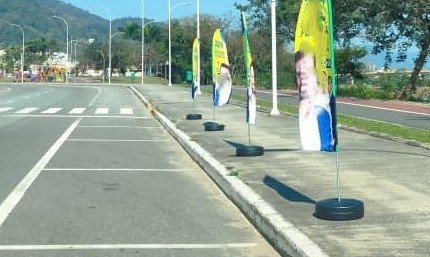 MORADOR DE JARAGUÁ, ENTENDA O USO DE BANNER NAS CALÇADAS