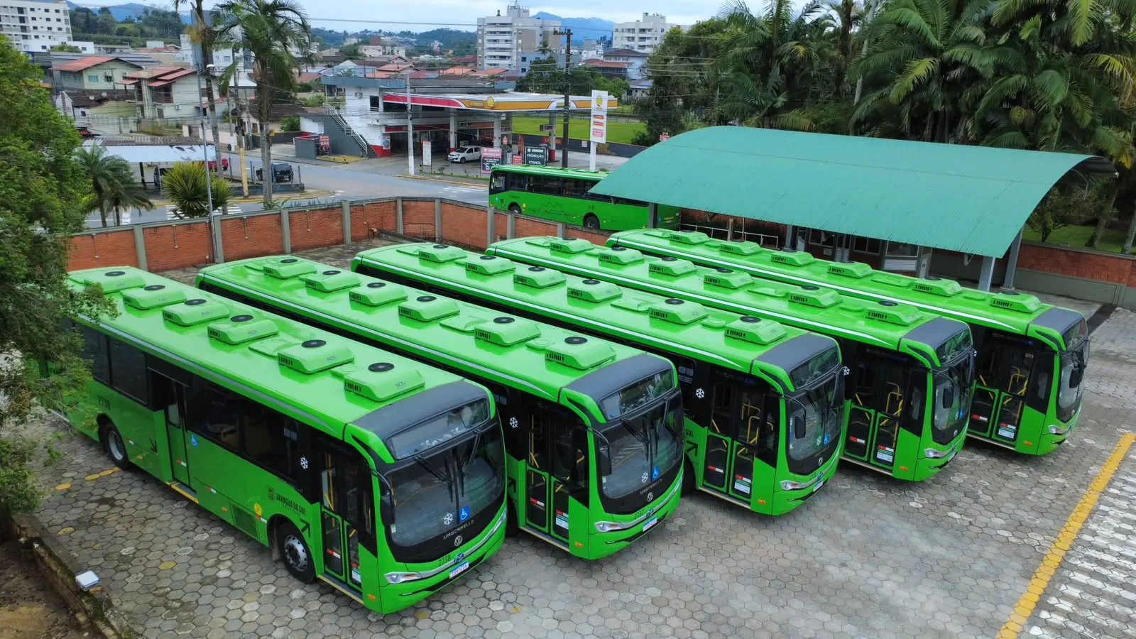Jaraguá do Sul inicia renovação da frota do transporte coletivo com novos ônibus