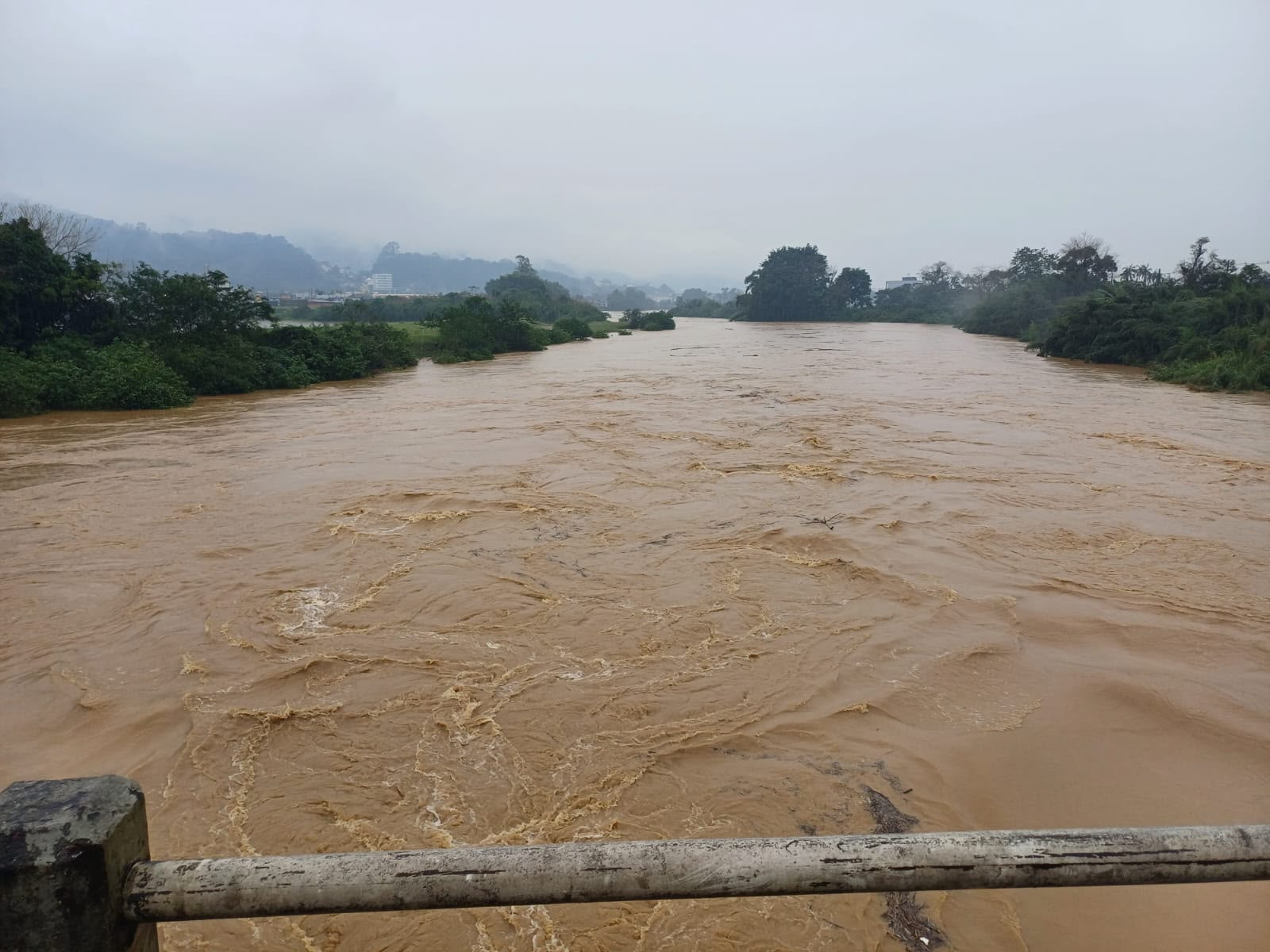 Rio Itapocu recua e Guaramirim inicia normalização após chuvas intensas