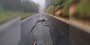 Estrada Rio Molha é totalmente interditada entre Massaranduba e Jaraguá do Sul