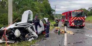 Acidente grave na BR-470 deixa vítima fatal e seis feridos em SC