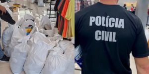 Fiscalização apreende roupas e calçados falsificados em Jaraguá do Sul