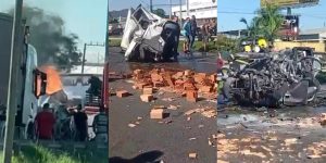 Tragédia na BR-101 em Itajaí deixa mortos após explosão de veículo