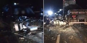 Homem morre após engavetamento entre 5 veículos na BR-101 em Joinville