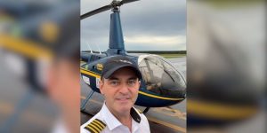 Empresário de SC inicia viagem de helicóptero ao redor do mundo em 100 dias