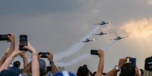 Cancelada a apresentação da Esquadrilha da Fumaça em Guaramirim devido ao mau tempo
