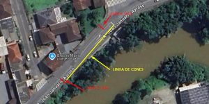 Interdição parcial da Rua João Januário Ayroso nesta quinta-feira (5) em Jaraguá do Sul