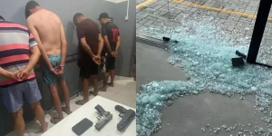 PM detém grupo que quebrou vidraças em Jaraguá do Sul, mas suspeitos são liberados