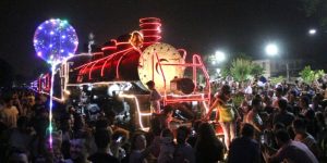 Maria Fumaça iluminada passará nesta quarta-feira por Jaraguá do Sul