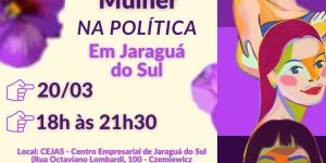 Caravana da Inclusão das Mulheres na Política estará em Jaraguá do Sul nesta quarta-feira, 20/3