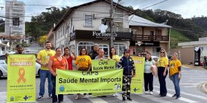 Setembro Amarelo: Saúde promove ações de conscientização no semáforo e nas escolas em Guaramirim