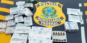 PRF apreende anabolizantes e emagrecedores na BR-101, em Araquari