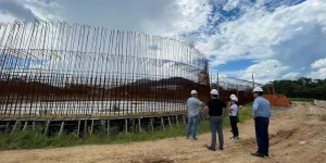 Obra da nova ETE Centenário passa por vistoria do BRDE
