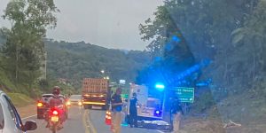 Pedestre morre após atropelamento na BR-280 em Jaraguá do Sul; motorista foge