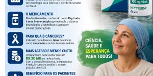 Governo Federal firma parceria para produzir medicamento contra o câncer no Brasil e ampliar acesso pelo SUS