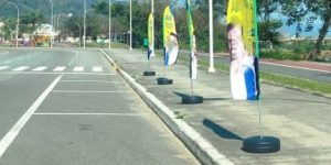 Prefeitura e Justiça eleitoral se manifestam sobre propaganda eleitoral nas calçadas