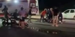 Acidente entre motocicletas em Guaramirim deixa dois homens feridos