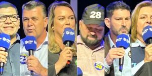 Seis presenças e uma ausência no último debate de Jaraguá do Sul