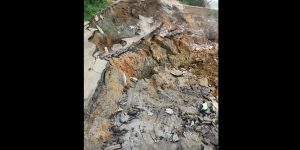 Vídeo mostra novo deslizamento de terra na BR-470, em Rio do Sul