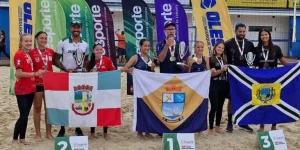 Olesc: Jaraguaenses são vice-campeãs no vôlei de praia