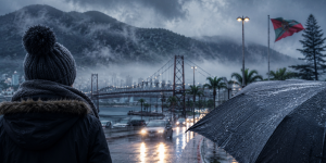 Quarta-feira terá chuva e frio em SC; temporais ganham força na quinta