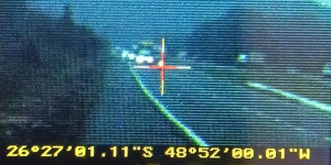 Motorista é flagrado a 195 km/h em trecho em obras da BR-280, em Guaramirim