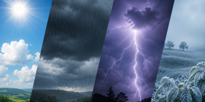 Frente fria traz chuva, temporais e queda nas temperaturas em SC