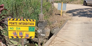 Ponte no bairro Rio Molha será interditada na manhã desta sexta-feira para manutenção