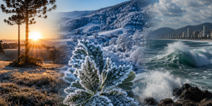 Frio intenso continua em SC com chance de geada e mar agitado até o fim de semana