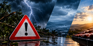 Defesa Civil alerta para temporais e risco muito alto de transtornos em Santa Catarina