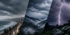Chuva persiste no fim de semana em Santa Catarina e nova frente traz risco de temporais