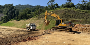 Técnica sustentável chama atenção em obra da duplicação da BR-280 entre Jaraguá do Sul e Schroeder