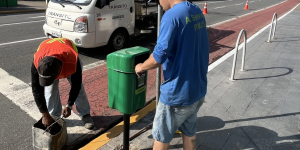Prefeitura inicia substituição de lixeiras na área central de Jaraguá do Sul