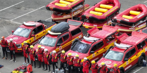 Santa Catarina reforça preparação para desastres com simulado integrado entre bombeiros do Sul