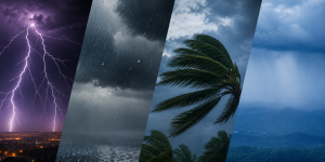 Frente fria traz risco de temporais e chuva intensa em Santa Catarina neste fim de semana