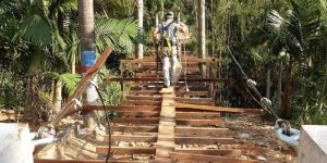 Ponte pênsil no Garibaldi: restauração encerra em junho