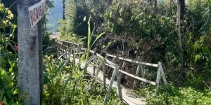 Pontilhão no Rio Cerro II é interditado após avaliação de risco da Defesa Civil
